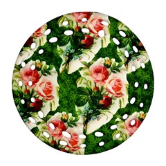 Floral Collage Ornament (round Filigree)