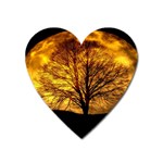 Moon Tree Kahl Silhouette Heart Magnet Front