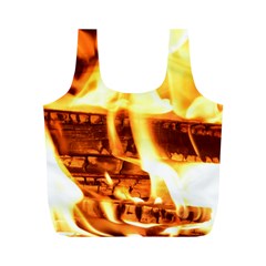 Fire Flame Wood Fire Brand Full Print Recycle Bags (m) 