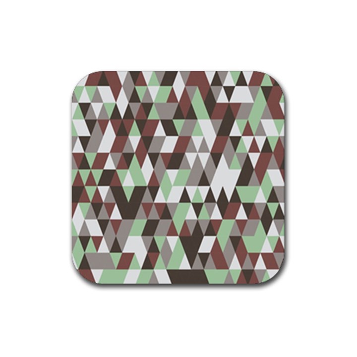 Pattern Triangles Random Seamless Rubber Coaster (Square) 