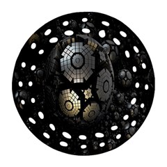 Fractal Sphere Steel 3d Structures Ornament (round Filigree)