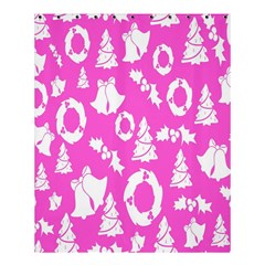 Pink Christmas Background Shower Curtain 60  X 72  (medium) 