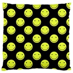 Happy Face Pattern Large Flano Cushion Case (Two Sides) Back