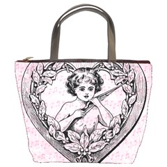 Heart Drawing Angel Vintage Bucket Bags by Nexatart