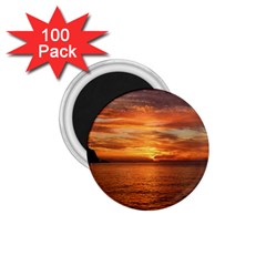 Sunset Sea Afterglow Boot 1 75  Magnets (100 Pack)  by Nexatart