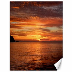 Sunset Sea Afterglow Boot Canvas 36  X 48   by Nexatart