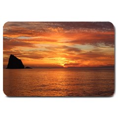 Sunset Sea Afterglow Boot Large Doormat  by Nexatart