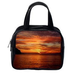 Sunset Sea Afterglow Boot Classic Handbags (one Side) by Nexatart