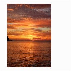 Sunset Sea Afterglow Boot Small Garden Flag (two Sides) by Nexatart