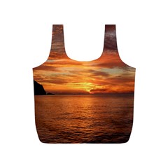 Sunset Sea Afterglow Boot Full Print Recycle Bags (s)  by Nexatart