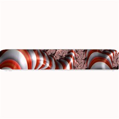 Fractal Abstract Red White Stripes Small Bar Mats
