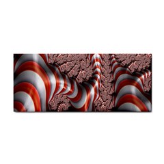 Fractal Abstract Red White Stripes Cosmetic Storage Cases
