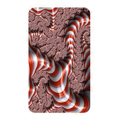 Fractal Abstract Red White Stripes Memory Card Reader