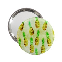 Pineapple Wallpaper Vintage 2 25  Handbag Mirrors by Nexatart