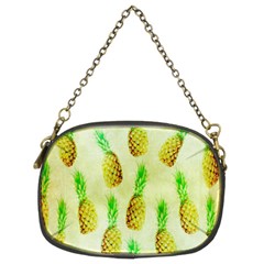 Pineapple Wallpaper Vintage Chain Purses (two Sides)  by Nexatart