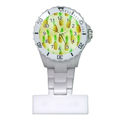 Pineapple Wallpaper Vintage Plastic Nurses Watch by Nexatart