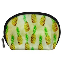 Pineapple Wallpaper Vintage Accessory Pouches (large) 