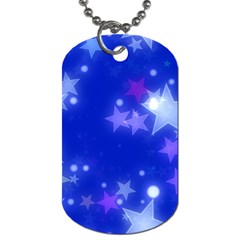 Star Bokeh Background Scrapbook Dog Tag (two Sides) by Nexatart