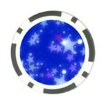 Star Bokeh Background Scrapbook Poker Chip Card Guard (10 pack) Front