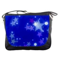 Star Bokeh Background Scrapbook Messenger Bags by Nexatart