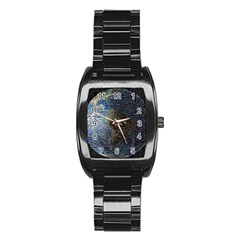 World Mosaic Stainless Steel Barrel Watch by Nexatart