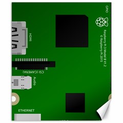 Raspberry Pi 3 Vector Canvas 8  X 10 