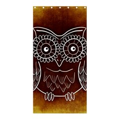 Owl Abstract Funny Pattern Shower Curtain 36  X 72  (stall)  by Nexatart