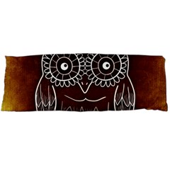 Owl Abstract Funny Pattern Body Pillow Case (dakimakura) by Nexatart