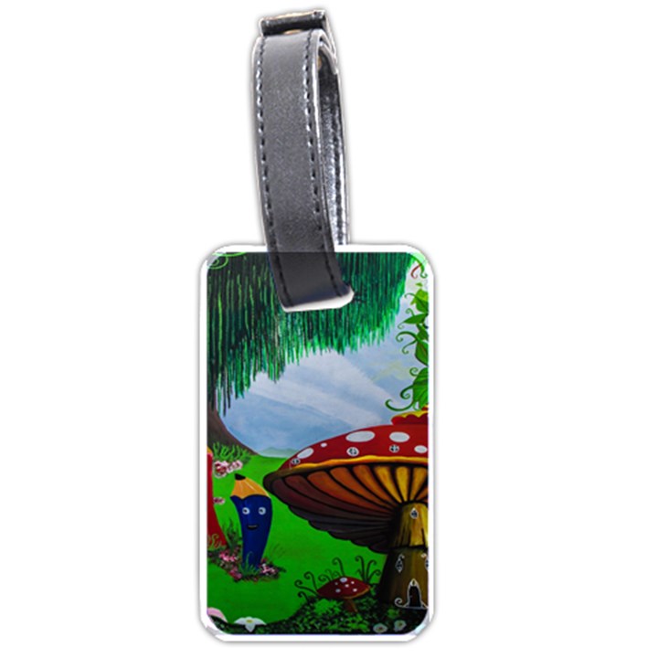 Kindergarten Painting Wall Colorful Luggage Tags (One Side) 