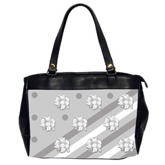 Stripes Pattern Background Design Office Handbags (2 Sides) 