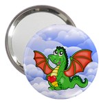 Dragon Heart Kids Love Cute 3  Handbag Mirrors Front