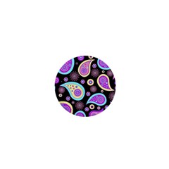 Paisley Pattern Background Colorful 1  Mini Buttons