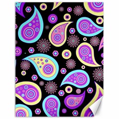Paisley Pattern Background Colorful Canvas 18  x 24  