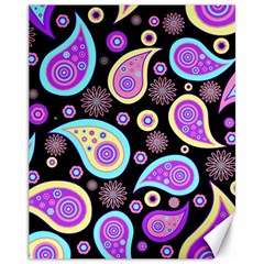 Paisley Pattern Background Colorful Canvas 11  x 14  