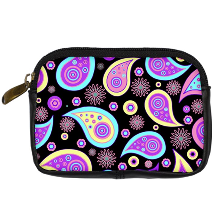 Paisley Pattern Background Colorful Digital Camera Cases