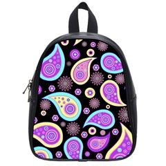 Paisley Pattern Background Colorful School Bags (Small) 