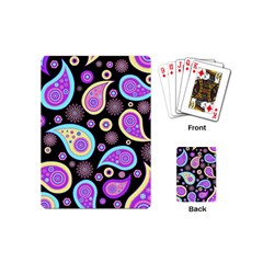 Paisley Pattern Background Colorful Playing Cards (Mini) 