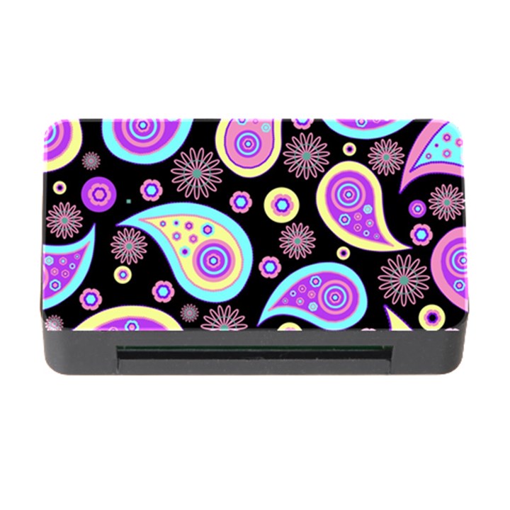 Paisley Pattern Background Colorful Memory Card Reader with CF