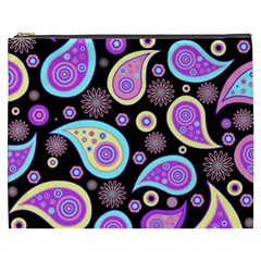 Paisley Pattern Background Colorful Cosmetic Bag (XXXL) 