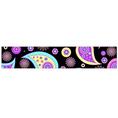 Paisley Pattern Background Colorful Flano Scarf (Large)