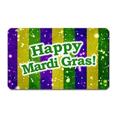 Happy Mardi Gras Poster Magnet (rectangular) by dflcprints