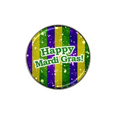 Happy Mardi Gras Poster Hat Clip Ball Marker (10 Pack) by dflcprints