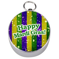 Happy Mardi Gras Poster Silver Compasses by dflcprints