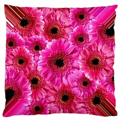 Gerbera Flower Nature Pink Blosso Standard Flano Cushion Case (two Sides) by Nexatart