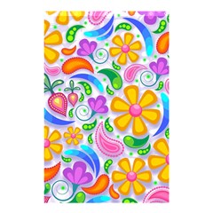 Floral Paisley Background Flower Shower Curtain 48  x 72  (Small) 
