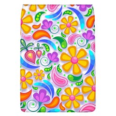 Floral Paisley Background Flower Flap Covers (l)  by Nexatart