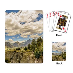 Valley And Andes Range Mountains Latacunga Ecuador Playing Card by dflcprints