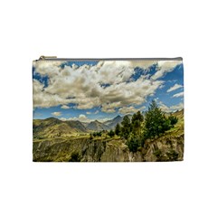 Valley And Andes Range Mountains Latacunga Ecuador Cosmetic Bag (medium)  by dflcprints