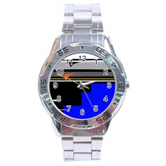 Abstraction Stainless Steel Analogue Watch by Valentinaart