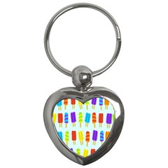 Food Pattern Key Chains (heart)  by Nexatart